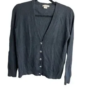 Amicale Cashmere Sweaters Amicale Cashmere Black Cardigan